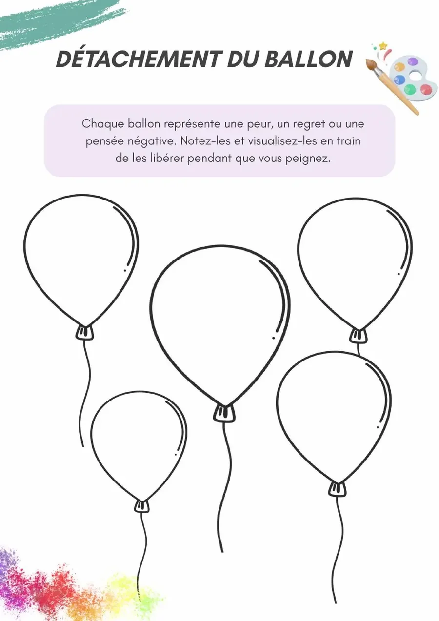 Exemplo real do manual: Os balões do desapego